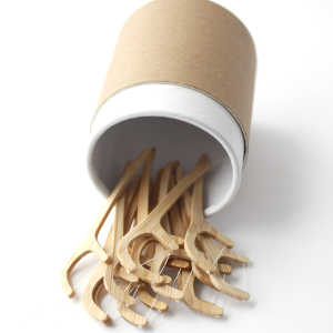 bamboo dental floss picks