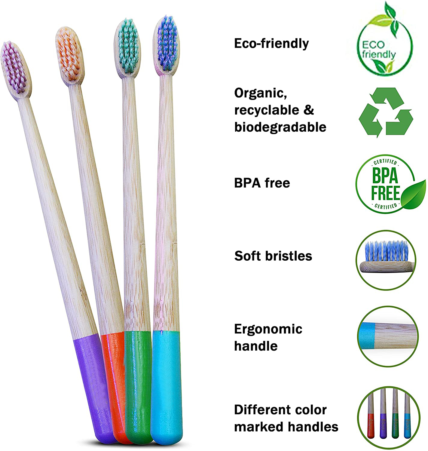 bamboo toothbrush with soft bristles