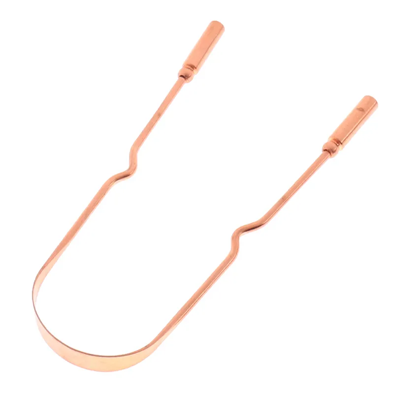 U-Shaped Copper Tongue Scraper For Bad Breath