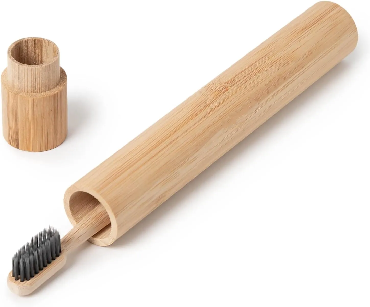 Bamboo Toothbrush Travel Case