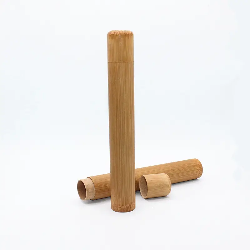 Bamboo Toothbrush Case