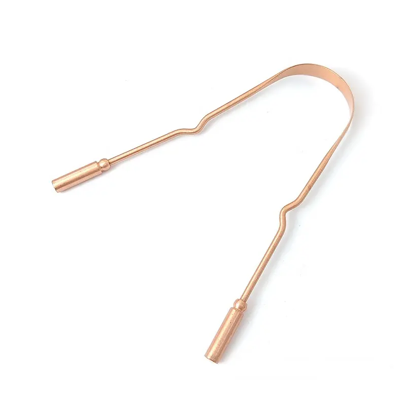 U-Shaped Copper Tongue Scraper For Bad Breath